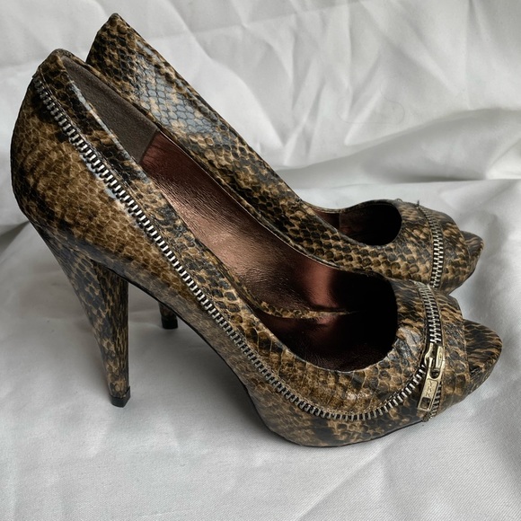 Aldo Snake Print Platform Heels BNIB SZ 8.5 (39) - Picture 8 of 12
